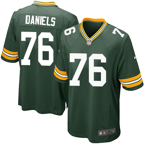 Youth Elite Mike Daniels Nike Jersey Green Home - #76 NFL Green Bay Packers